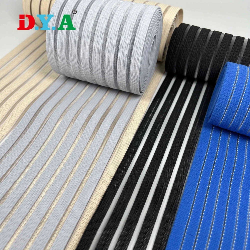 Soft Breathable Fish Line Nylon Rubber Medical Knitted Elastic Band for Medical Body Support