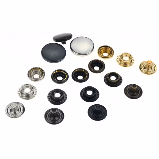 Принять металлическую кнопку настройки для кожаной одежды, кнопку кнопки одежды