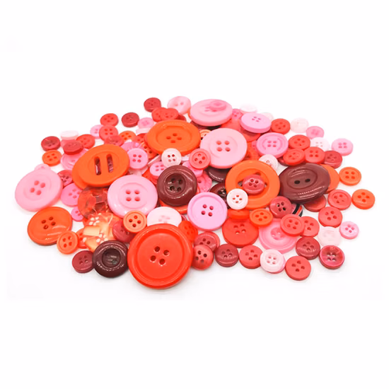 Фабрика по индивидуальному заказу DIY красочная рубашка из смолы с 4 отверстиями необычная пластиковая кнопка для шитья одежды